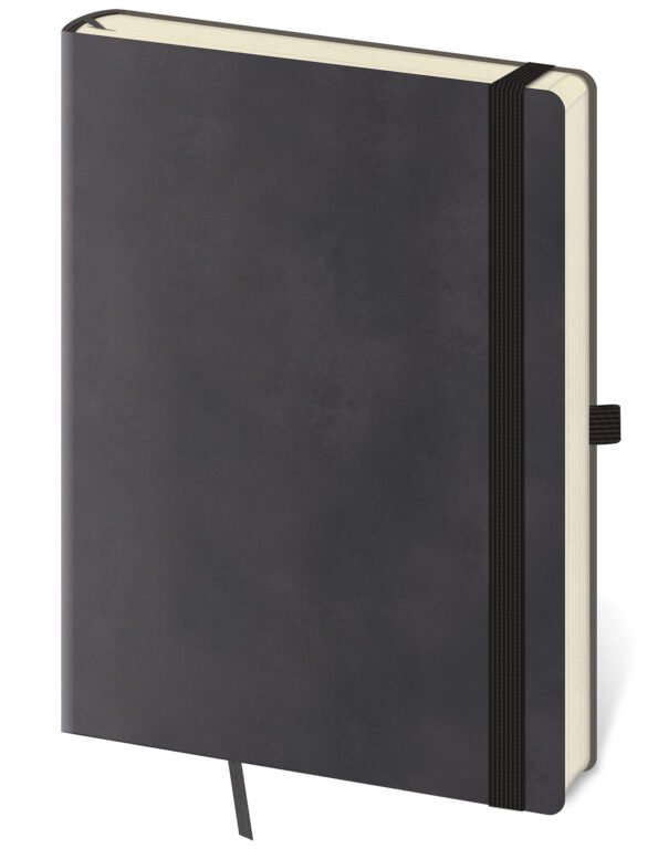 Zápisníky, poznámkové bloky, deníky a notesy - Linkovaný zápisník Flexies L Grey