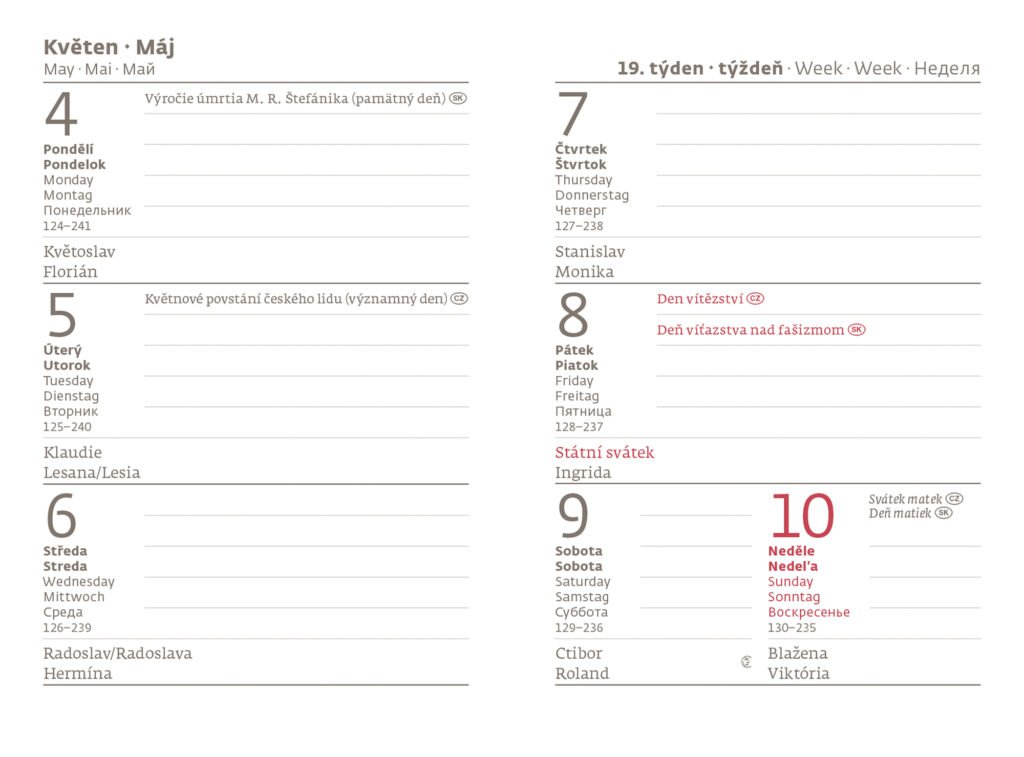 Diáře 2026, plánovací diáře - Kapesní diář A7 Vario Lyra Paris