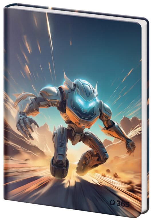 Zápisníky s gumičkou - Památník A5 13x18cm čistý Sci-fi