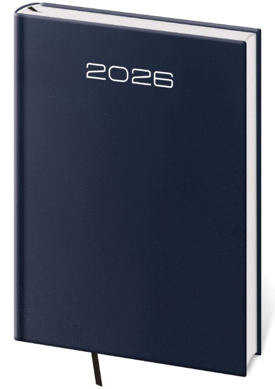 GOMMATO (matné bez struktury) - Denní diář A5 Old Karachi modrý