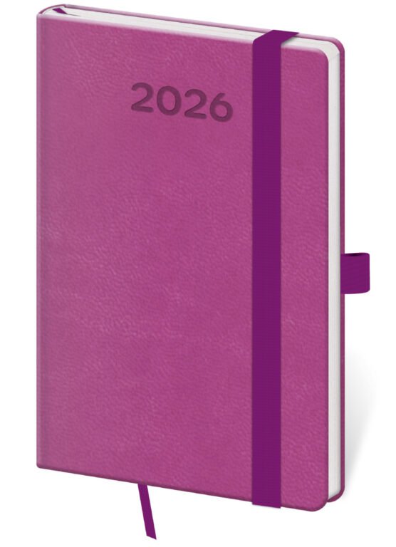 GOMMATO (matné bez struktury) - Kapesní diář Print Pop fialový