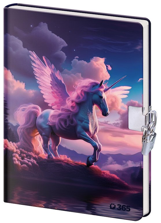 Památníky - Památník 12,5 x 18 cm se zámkem - Unicorn