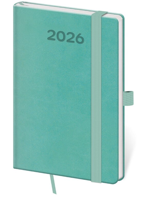 GOMMATO (matné bez struktury) - Kapesní diář Print Pop světle zelený