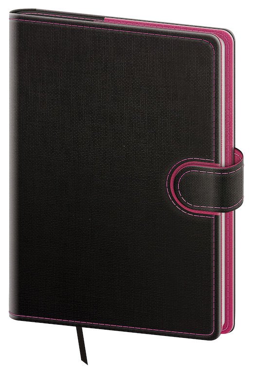 Denní diář A5 Flip antracit/magenta