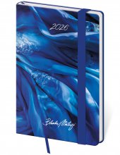 Kapesní diář Vario Matragi Blue s gumičkou