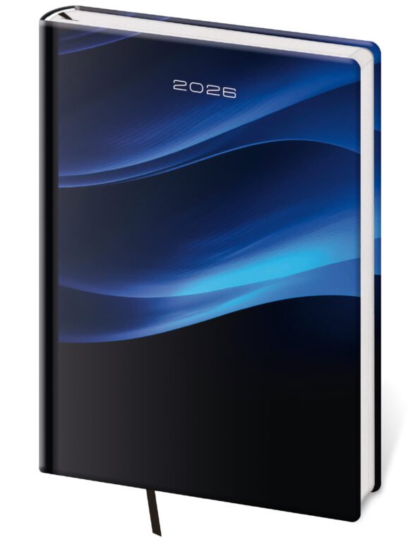 GOMMATO (matné bez struktury) - Týdenní diář A5 Vario Night design