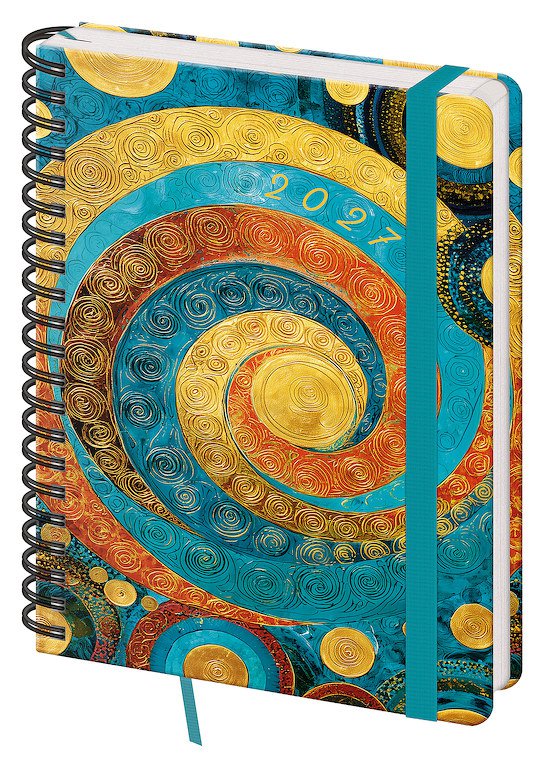 Diáře Vario s gumičkou - Týdenní diář B6 Twin Spiral