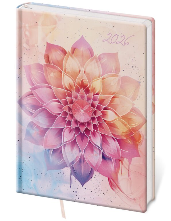 GOMMATO (matné bez struktury) - Týdenní diář A5 Vario Lyra Aura