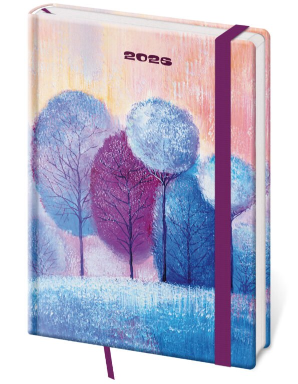 GOMMATO (matné bez struktury) - Týdenní diář A5 Vario Eden s gumičkou