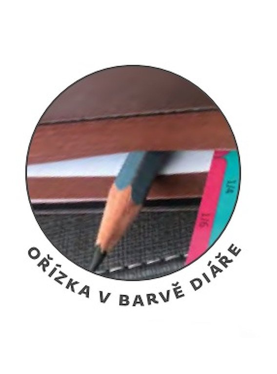 Diáře Memory s gumičkou - Denní diář A5 Memory tmavě modrý s gumičkou