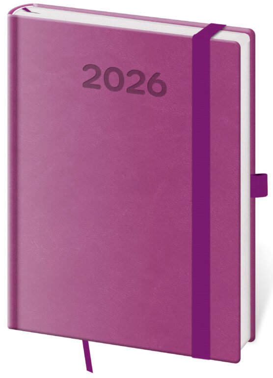 Diáře 2026, plánovací diáře - Denní diář B6 Print Pop fialový