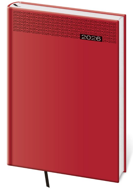 Diáře 2026, plánovací diáře - Týdenní diář B5 Gommato červený