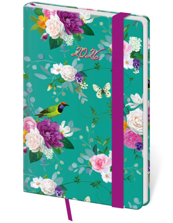 GOMMATO (matné bez struktury) - Kapesní diář Vario Romance s gumičkou