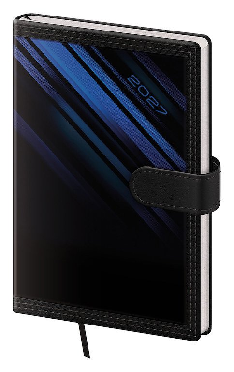 Diáře 2027, plánovací diáře - Kapesní diář A6 Tone s magnetem modrý