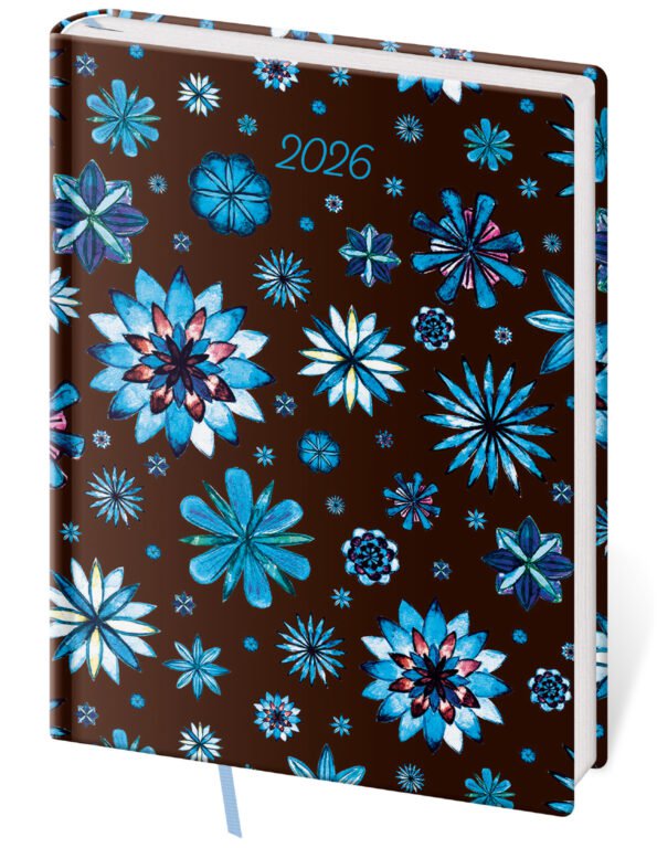 GOMMATO (matné bez struktury) - Denní diář B6 Vario Lyra Nocturno