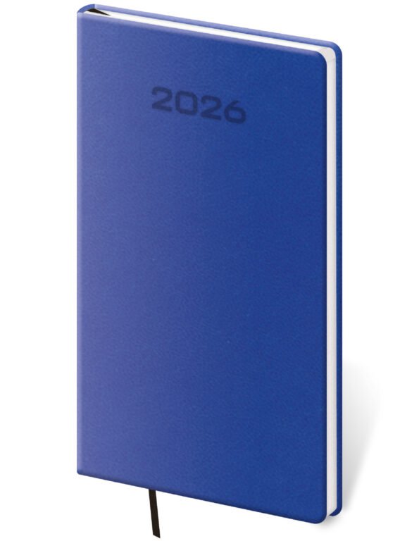 Diáře 2026, plánovací diáře - Kapesní diář Soft modrý