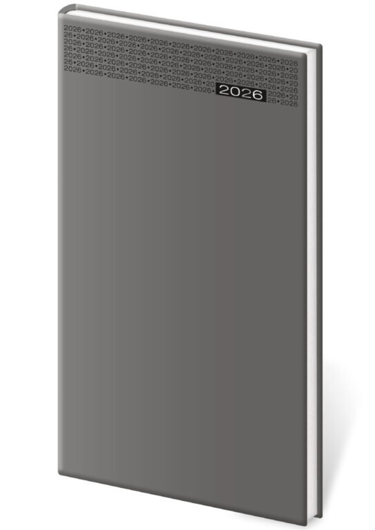 GOMMATO (matné bez struktury) - Kapesní diář Gommato šedý