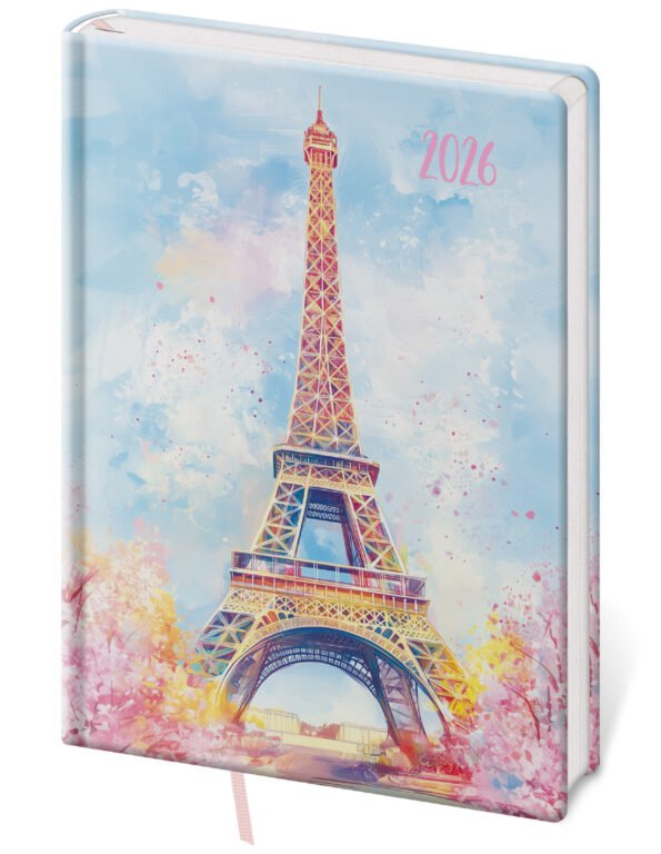 GOMMATO (matné bez struktury) - Denní diář A5 Vario Lyra Paris