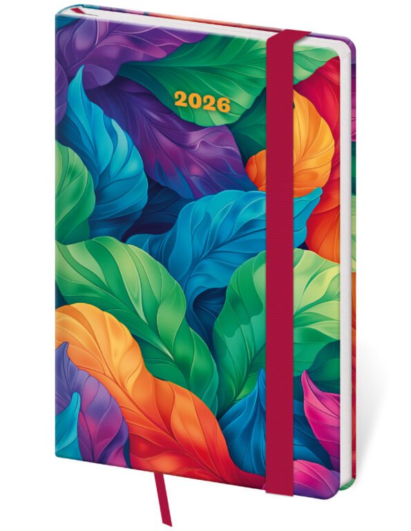 GOMMATO (matné bez struktury) - Kapesní diář Vario Tropical s gumičkou