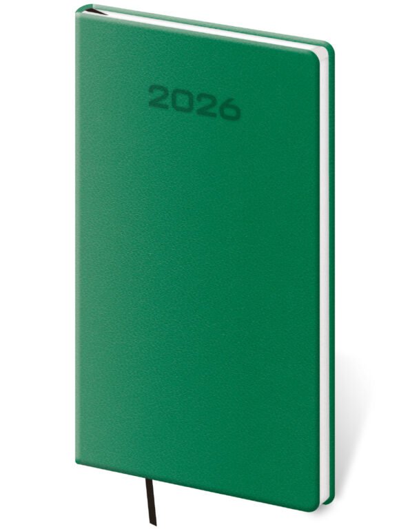 Kapesní diář Soft zelený