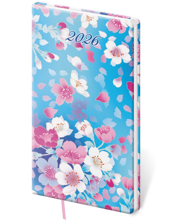 GOMMATO (matné bez struktury) - Kapesní diář Vario Lyra Blossom