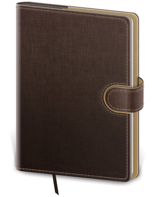 Týdenní diář A5 Flip hnědo/capuccinový
