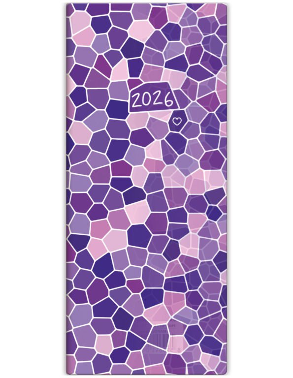 GOMMATO (matné bez struktury) - Měsíční diář Napoli design 1