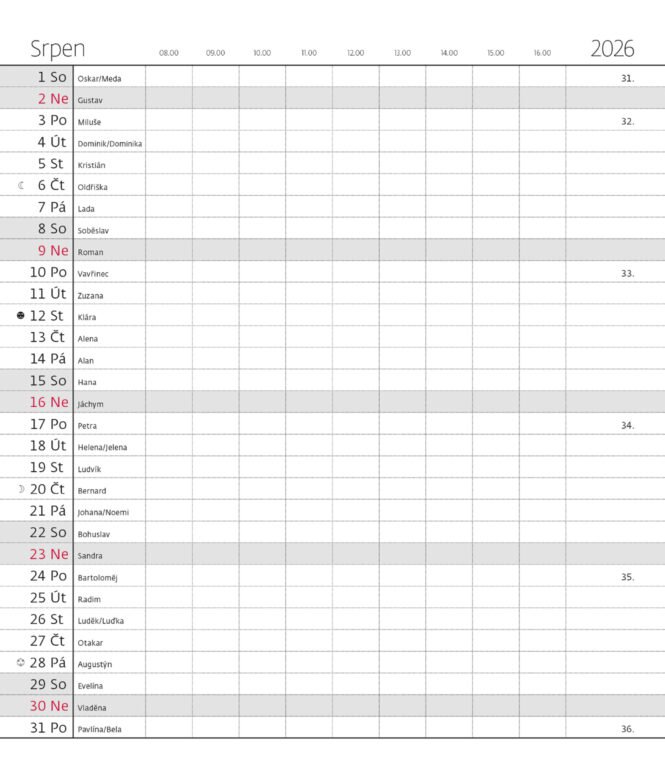 Diáře 2026, plánovací diáře - Měsíční diář Napoli design 1