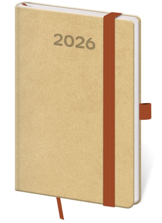 GOMMATO (matné bez struktury) - Kapesní diář Print Pop cappuccino