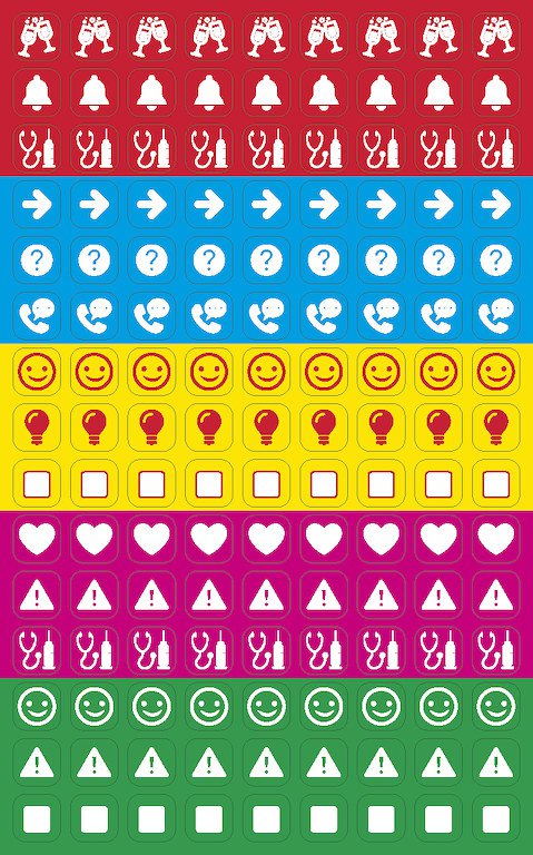 Zápisníky se samolepkami - Tečkovaný zápisník Flexies L Brown (čtverečkovaný)