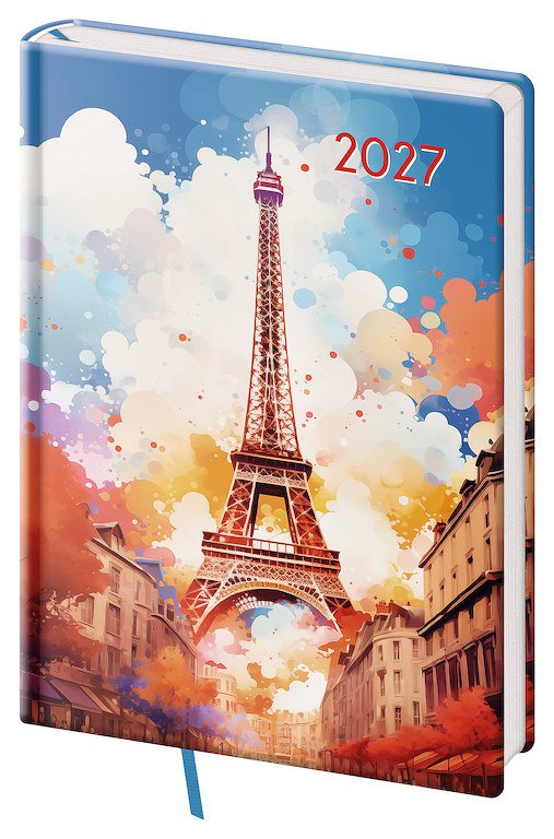 Diáře 2027, plánovací diáře - Denní diář A5 Vario Lyra Paris