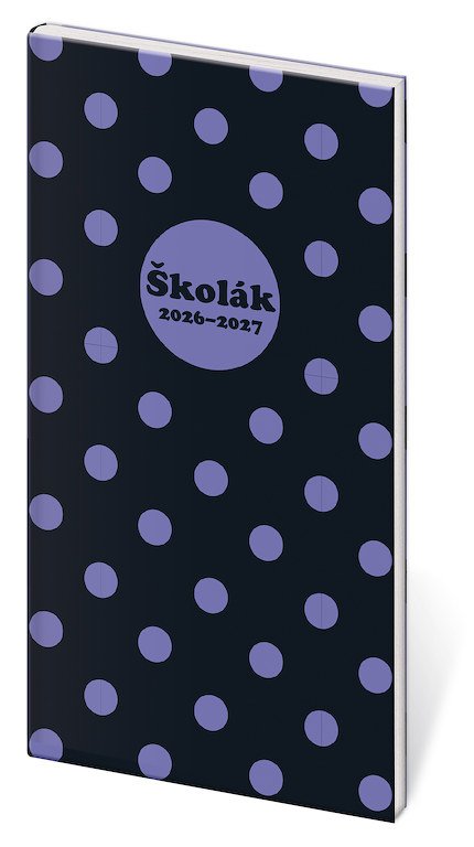 NEBRASCA (imitace kůže) - Diář Školák Cute Bow 2026/27 - české kalendárium