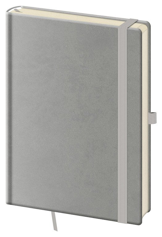 Památníky - Tečkovaný zápisník Print Pop L Grey (čtverečkovaný)