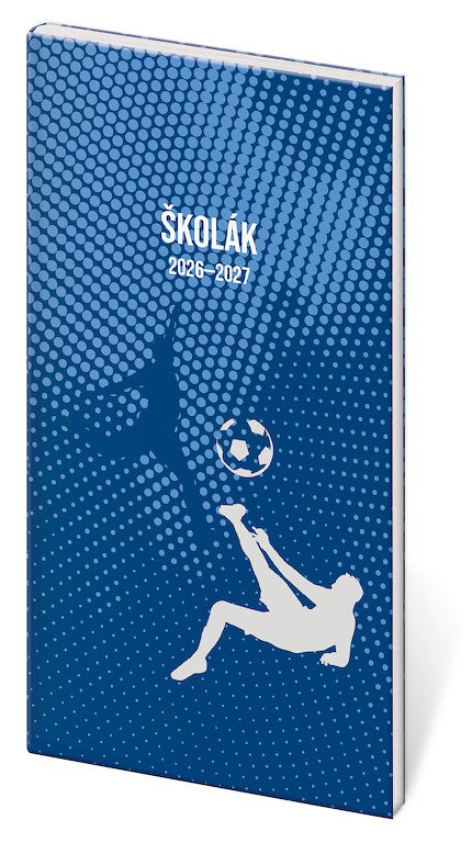 NEBRASCA (imitace kůže) - Diář Školák Sport 2026/27 - české kalendárium