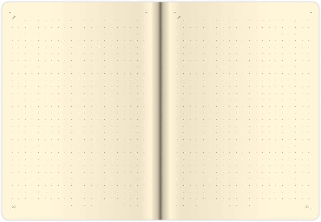 Zápisníky Flip - Tečkovaný zápisník Flip M černo/červený (čtverečkovaný)