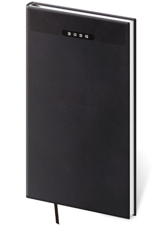 Diáře 2026, plánovací diáře - Kapesní diář Print Classic černý