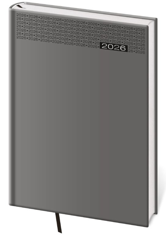 Týdenní diář B5 Gommato šedý