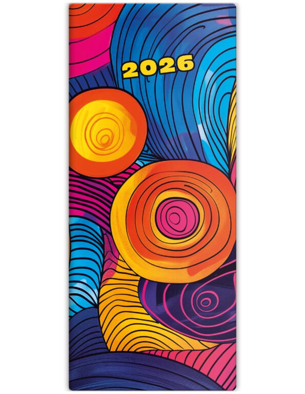 GOMMATO (matné bez struktury) - Měsíční diář Napoli design 4