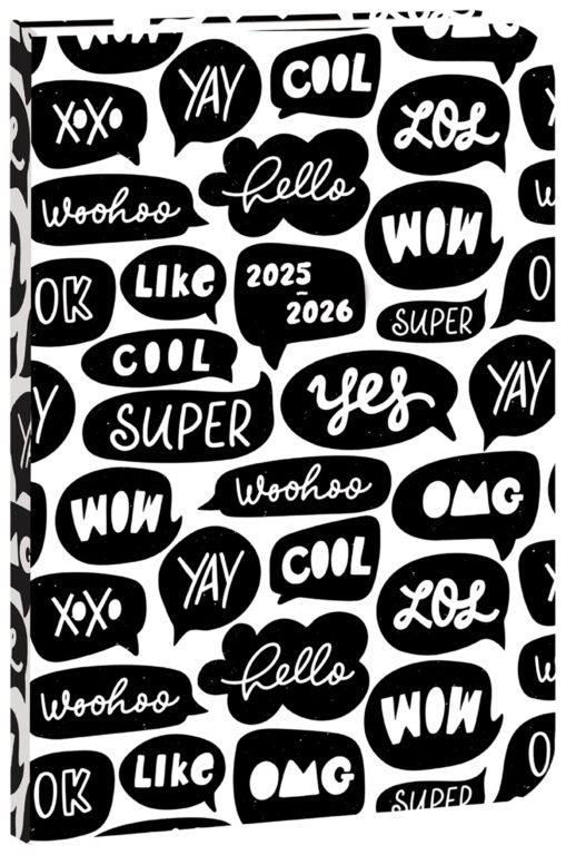 GOMMATO (matné bez struktury) - Školní diář STUDENT Cool 2025/26 - české kalendárium